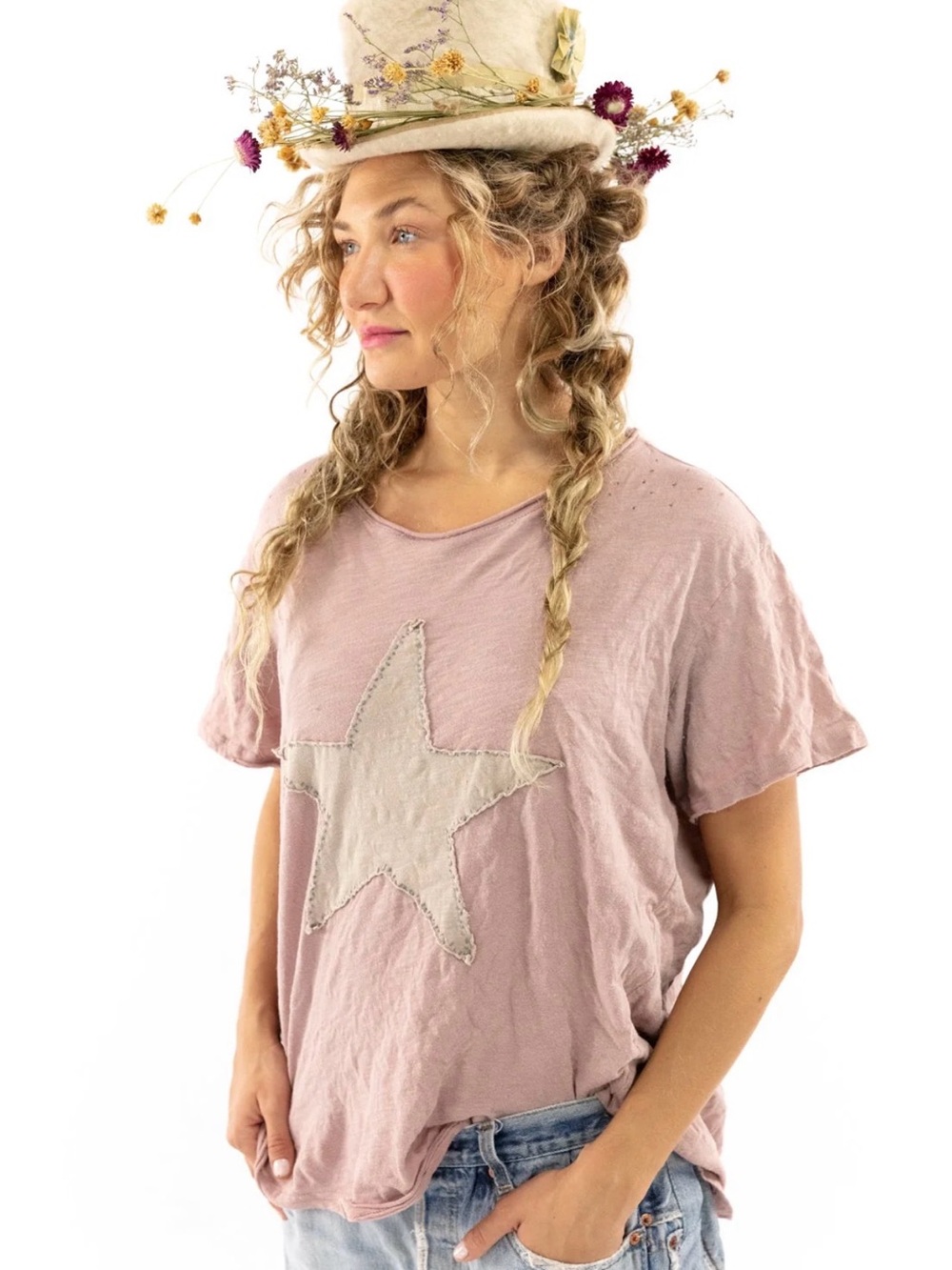 Magnolia Pearl Star Appliqué Tee